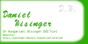 daniel wisinger business card